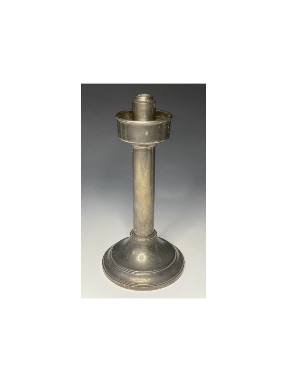Art Deco Mid Century Italy Silverplated Spring Loaded Candlestick Holder Regency